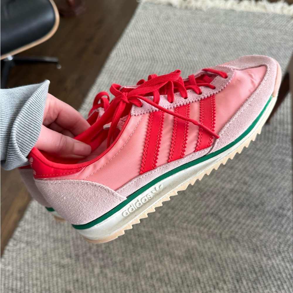 Adidas Women's Red and Pink Sneakers